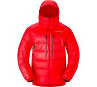 Norrona - Men's duck down insulated jacket - Trollveggen Down800 Hood M Flame Scarlet for Men - Size L - Red Red L