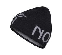 Norrona - Merino wool beanie - /29 Merinoull Logo Beanie Caviar Melange in Wool - Black Black