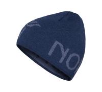 Norrona - Merino wool beanie - /29 Merinoull Logo Beanie Indigo Night Melange in Wool - Navy Navy one size
