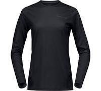Norrona - Merino wool jumper - Falketind Equaliserull Long Sleeve W Caviar Black for Women in Wool - Size XS Black XS