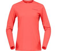 Norrona - Merino wool jumper - Falketind Equaliserull Long Sleeve W Deep Sea Coral for Women in Wool - Size M - Pink Pink M