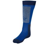 Norrona - Merino wool ski socks - Lofoten Mid Weight Merino Socks Long Limoges in Wool - Size 40-42 - Blue Blue 40-42