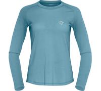 Norrona - Merino wool thermal top - Femund Pureull Long Sleeve W Trooper for Women in Wool - Size S - Blue Blue S