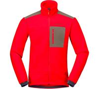 Norrona - Mountaineering fleece - Trollveggen Warm3 Jacket M Flame Scarlet for Men - Size L - Red Red L