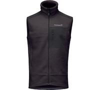 Norrona - Mountaineering fleece - Trollveggen Warm3 Vest M Phantom for Men - Size L - Black Black L