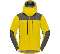 Norrona - Mountaineering Jacket in GORE-TEX PRO - Trollveggen Gore-Tex Pro Light Jacket M Antique Moss for Men - Size L - Yellow Yellow L
