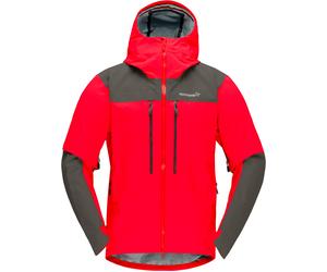 Norrona - Mountaineering jacket in GORE-TEX PRO - Trollveggen Gore-Tex Pro Light Jacket M Flame Scarlet for Men - Size L - Red Red L