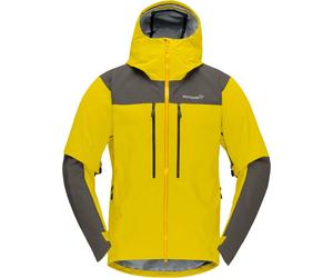 Norrona - Mountaineering jackets - Trollveggen Gore-Tex Pro Light Jacket M Antique Moss for Men - Size L - Yellow Yellow L