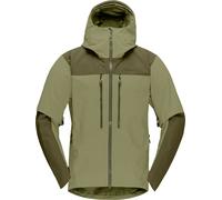 Norrona - Mountaineering jackets - Trollveggen Gore-Tex Pro Light Jacket M Olive Night Deep Lichen Green for Men - Size M - Khaki Khaki M