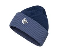 Norrona - Organic cotton Beanie - /29 Heavy Merinoull Contrast Beanie Indigo Night Melange in Wool - Navy Navy one size