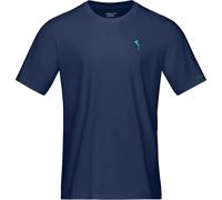 Norrona - Organic cotton T-shirt - /29 Cotton Activity Embroidery T-Shirt M Indigo Night for Men - Size L - Navy Navy L