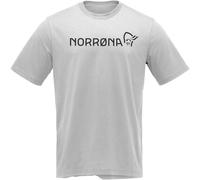 Norrona - Organic cotton T-shirt - /29 Cotton Norrøna Viking T-Shirt M Drizzle Melange for Men - Size L - Grey Grey