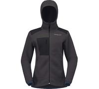 Norrona - Polaire chaude d'alpinisme - Trollveggen Warm3 Zip Hood W Phantom for Women - Size S - Black Black S