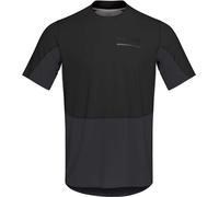 Norrona - Short-sleeved trail running T-shirt - Senja Equaliser Lightweight T-Shirt M'S Caviar for Men in Recycled Polyester - Size S - Black Black S