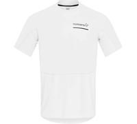 Norrona - Short-sleeved trail running T-shirt - Senja Equaliser Lightweight T-Shirt M'S Snow White for Men in Recycled Polyester - Size M White M