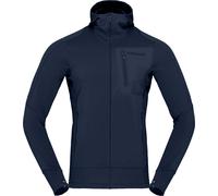 Norrona - Technical fleece - Falketind Power Grid Hood M'S Indigo Night Blue for Men - Size L - Navy Navy L