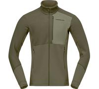 Norrona - Technical fleece - Lofoten Warm2 Jacket M Olive Night Deep Lichen Green for Men - Size L - Khaki Khaki L