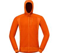 Norrona - Technical fleeces in Polartec® - Falketind Alpha120 Zip Hood M Gold Flame for Men - Size L - Orange Orange L