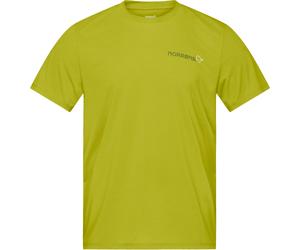 Norrona - Technical, lightweight hiking T-shirt - Femund Tech T-Shirt M Golden Lime for Men in Recycled Polyester - Size L - Green Green L