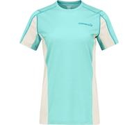 Norrona - Temperature-regulating merino wool mountaineering T-shirt - Falketind Equaliserull T-Shirt W Aqua Haze Whisper White for Women in Nylon - Size M - Blue Blue M