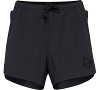 Norrona - Water-repellent stretch breathable shorts - Senja Flex1 4" Shorts W Caviar Black for Women in Nylon - Size M Black M