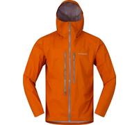 Norrona - Waterproof and breathable jacket - Falketind Dri1 Jacket M Gold Flame for Men - Size L - Orange Orange L