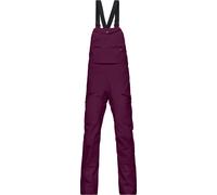 Norrona - Waterproof and breathable salopettes in GORE-TEX - Tamok Gore-Tex Performance Shell Bibs W Winter Bloom for Women - Size S - Burgundy Burgundy S
