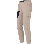 Norrona - Windbreaker softshell hiking pants - Falketind Flex1 Light Pants M Winter Twig Caviar Black for Men in Softshell - Size L - Beige Beige L
