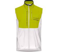 Norrona - Windbreaker trail running jacket - Senja Aero90 Vest M Golden Lime Snow White for Men in Nylon - Size L - Green Green L