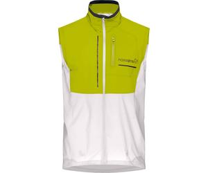 Norrona - Windbreaker trail running jacket - Senja Aero90 Vest M Golden Lime Snow White for Men in Nylon - Size M - Green Green M
