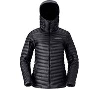 Norrona - Women's duck down insulated jacket - Trollveggen Down800 Super Light Hood W Caviar Black for Women - Size M Black M
