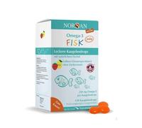 NORSAN OMEGA-3 KIDS JELLY 120 Strawberry Lemon Flavor Gummies With Vitamins