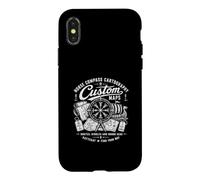 Norse Compass Cartography Custom Maps Routes Rough Seas Case for iPhone X/XS