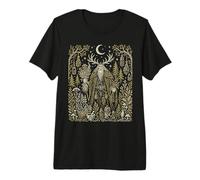 Norse Forest God Herbalist Folk Art Apothecary Nature Premium T-Shirt