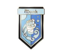 Norse Foundry Class Pin - Monk | Game Master Hard Enamel Pin | Gold-Tone Metal Collector’s Lapel Badge with Rubber Clasp | 1.5 Inch Premium DND, RPG, and Tabletop Gaming Accessory for Storytellers