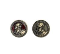 Norse Foundry Monster Coins - Ghoul (10 Pack) | 25mm Zinc Alloy RPG Tokens with Red Enamel Finish | Premium Fantasy Props for DND, Pathfinder, Tabletop Gaming, Encounters & Collectible Sets