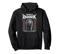 Norse Myth Fenrir Wolf The Howl of Ragnarok Viking Spirit Pullover Hoodie