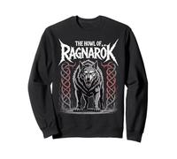 Norse Myth Fenrir Wolf The Howl of Ragnarok Viking Spirit Sweatshirt