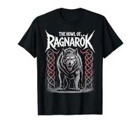 Norse Myth Fenrir Wolf The Howl of Ragnarok Viking Spirit T-Shirt