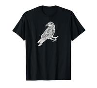 Norse Mythology Celtic Knot Viking Raven Rune Art T-Shirt