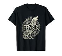 Norse Mythology Celtic Knotwork - Nordic Fenrir Viking Wolf Value Graphic T-Shirt