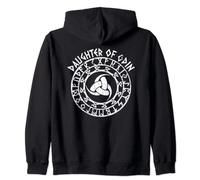 Norse Mythology Daughter Of Odin Horn's Gjallarhorn Viking Zip Hoodie