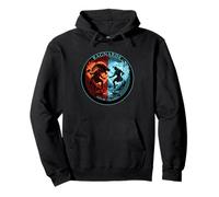 Norse Mythology Fenrir Thor Loki Ragnarok Fate Of The Gods Pullover Hoodie