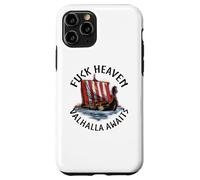 Norse Mythology - Fuck Heaven Valhalla Awaits - Viking Ship Case for iPhone 11 Pro