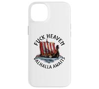 Norse Mythology - Fuck Heaven Valhalla Awaits - Viking Ship Case for iPhone 14 Plus