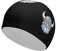 Norse Mythology God Valhalla Viking Swimming Cap High Elasticity Swim Caps Durable Swimming Hats for Women Men