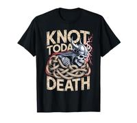Norse Mythology Halloween - Knot Today Death Viking Skull T-Shirt