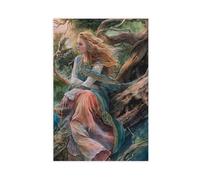 Norse Mythology Sigyn Watercolor Print - Goddess of Loki's Wife (poster & Canvas)-1