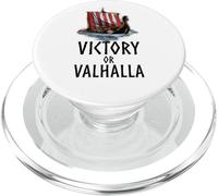 Norse Mythology - Victory Or Valhalla - Viking Longship PopSockets PopGrip for MagSafe