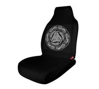 Norse Mythology Viking Ancient Celtic Knot Symbol Car Seat Covers, Seats Protection for Women and Girls, Suitable for Most Vehicles, Cars, Trucks, SUVs, Vans.